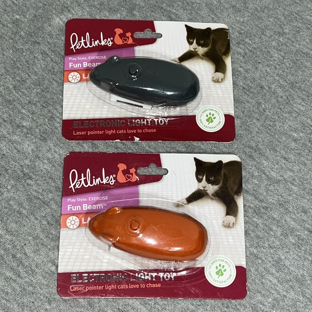 2 Petlinks Electronic Light Cat Toys Light Pointer Play Toy Exercise Excitement